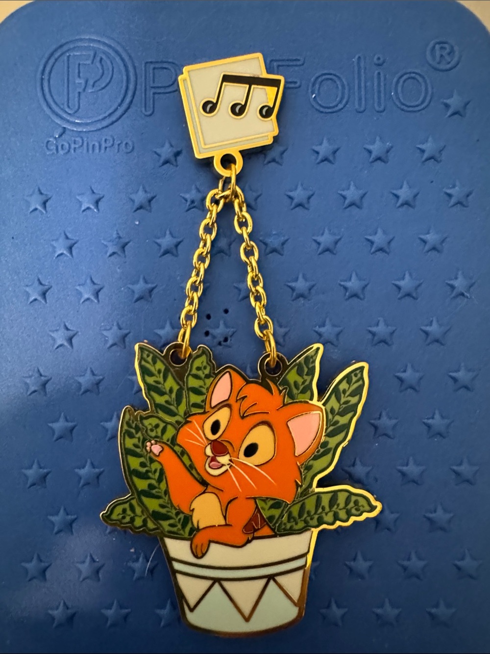 Boxlunch Oliver in Planter Pin - Orange